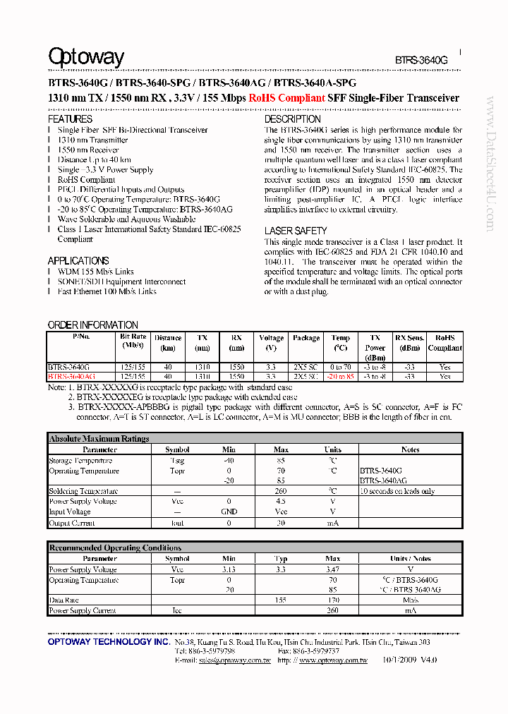 BTRS-3640G_7749858.PDF Datasheet