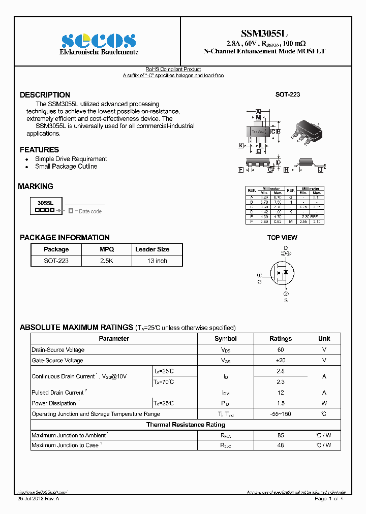 SSM3055L_7783014.PDF Datasheet