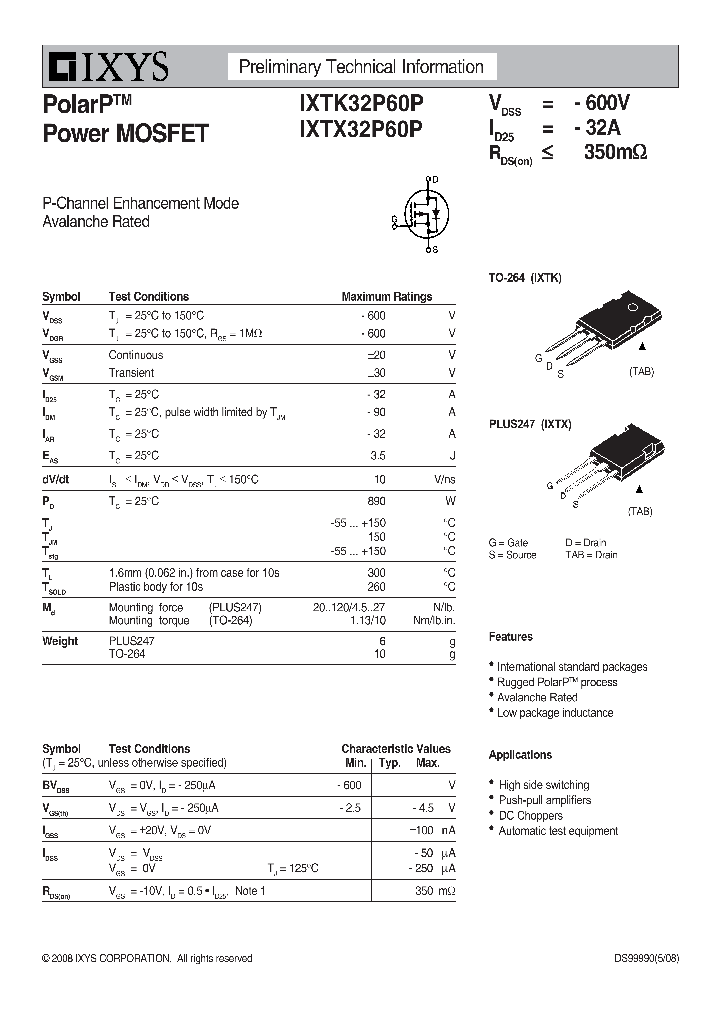 IXTX32P60P_7792480.PDF Datasheet
