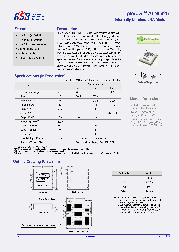 ALN0925_7814597.PDF Datasheet