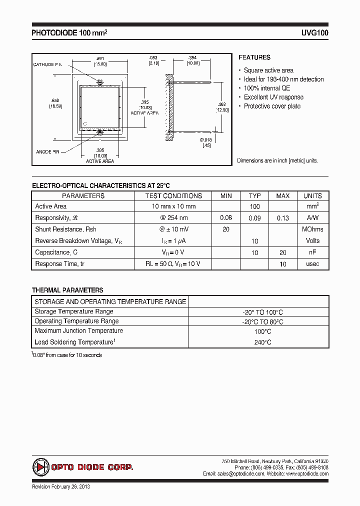 UVG100_7824449.PDF Datasheet