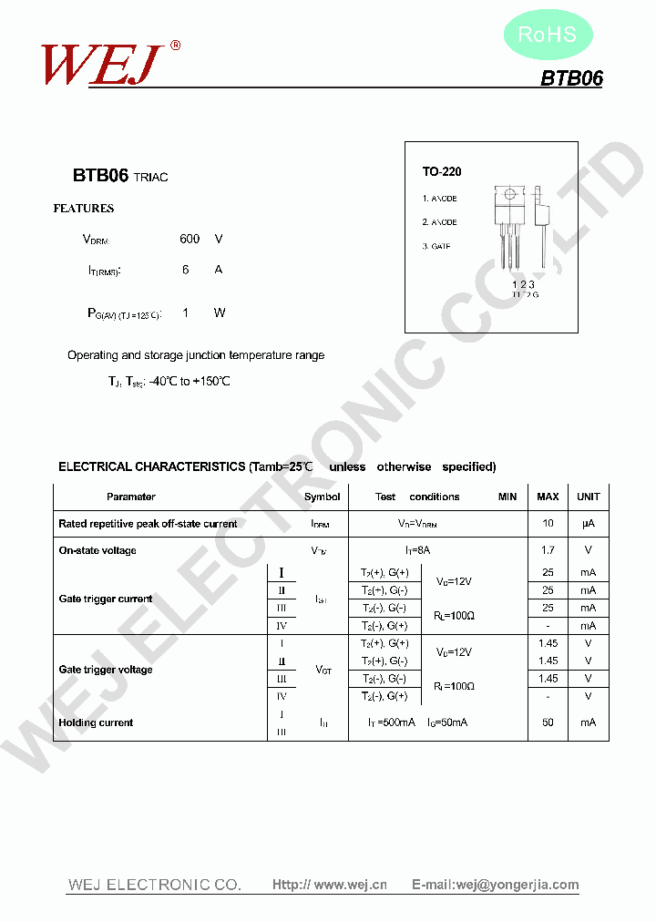BTB06_7824650.PDF Datasheet