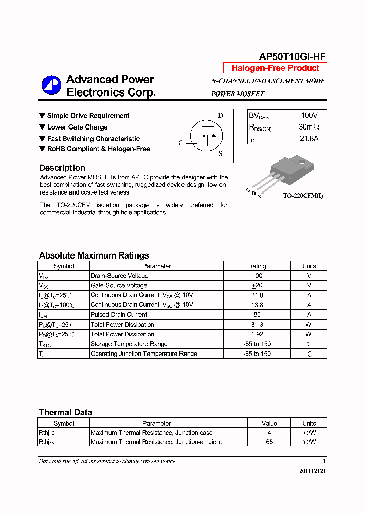 AP50T10GI-HF_7828586.PDF Datasheet