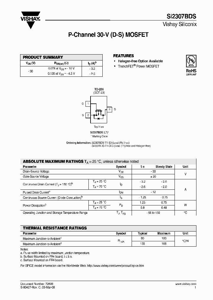 SI2307BDS-T1-E3_7829440.PDF Datasheet