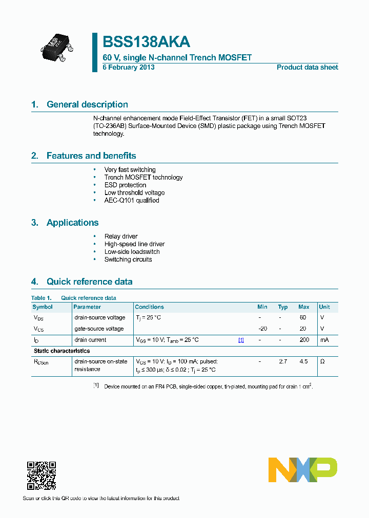 BSS138AKA_7828992.PDF Datasheet
