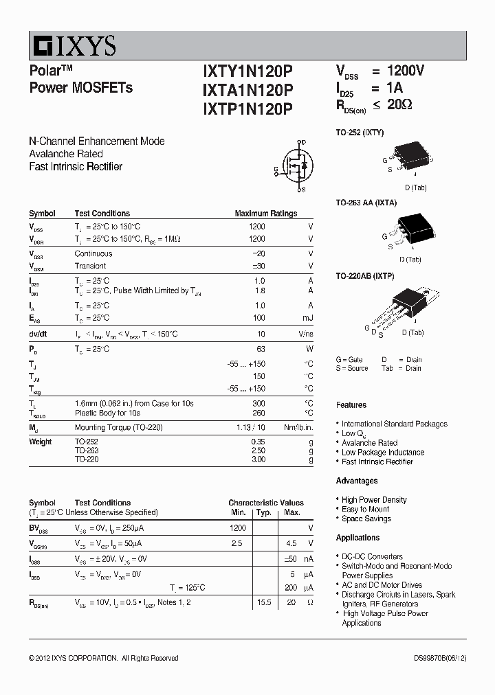 IXTY1N120P_7830538.PDF Datasheet