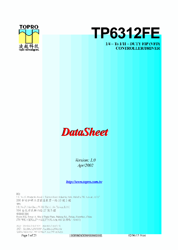 TP6312FE_7830889.PDF Datasheet