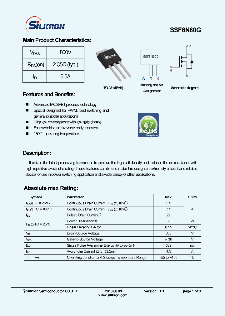 SSF6N80G_7834612.PDF Datasheet