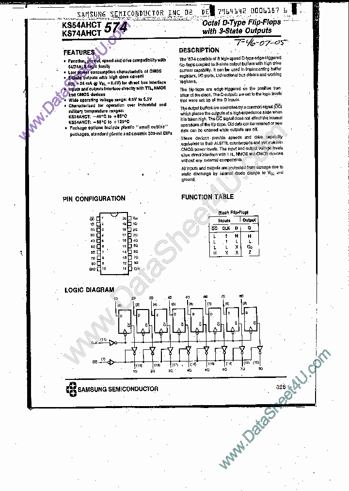 KS74AHCT574_7755730.PDF Datasheet