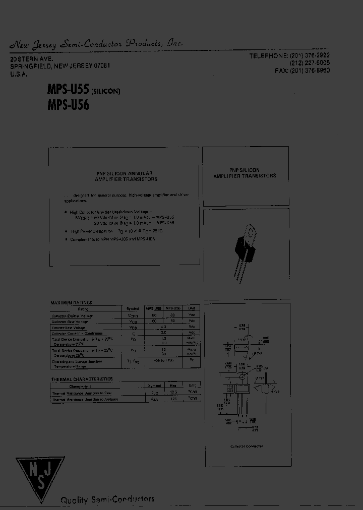 MPSU55_7840425.PDF Datasheet