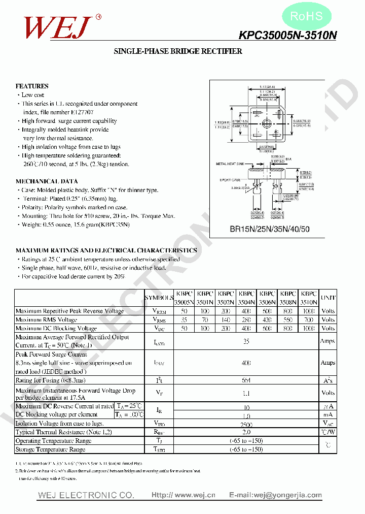 KBPC35005N_7828402.PDF Datasheet