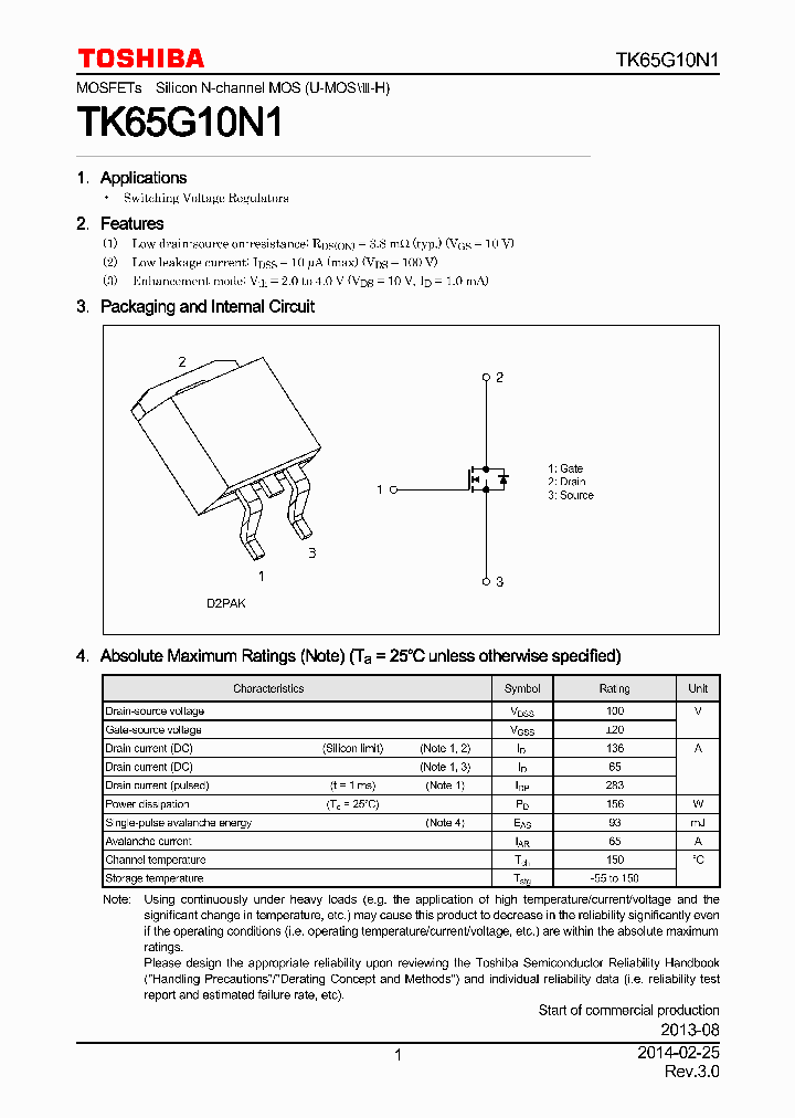 TK65G10N1_7841431.PDF Datasheet