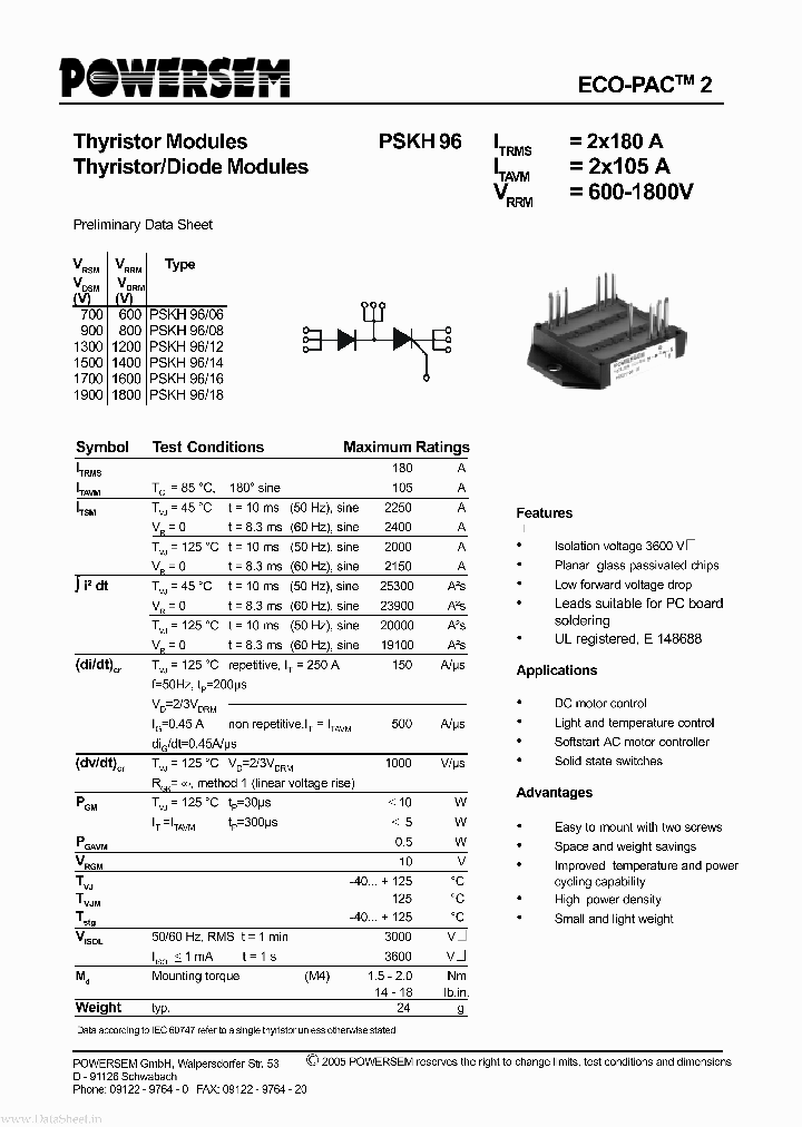 PSKT96_7760050.PDF Datasheet