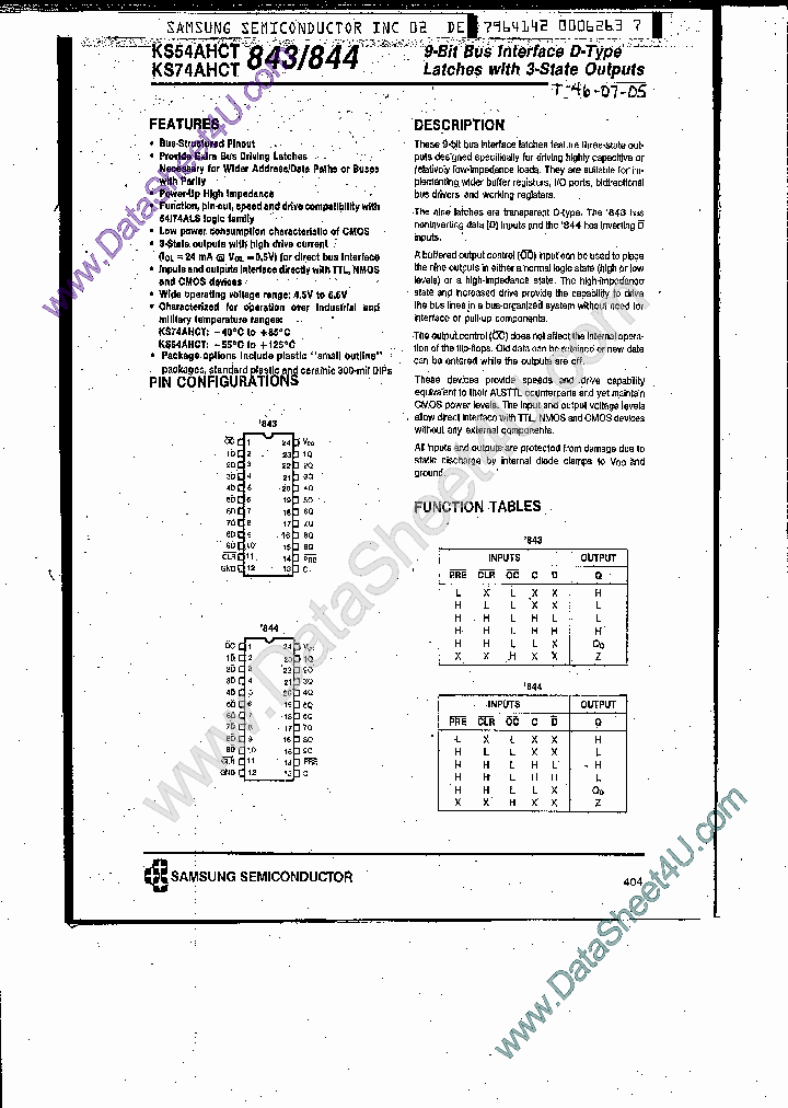KS74AHCT843_7758845.PDF Datasheet