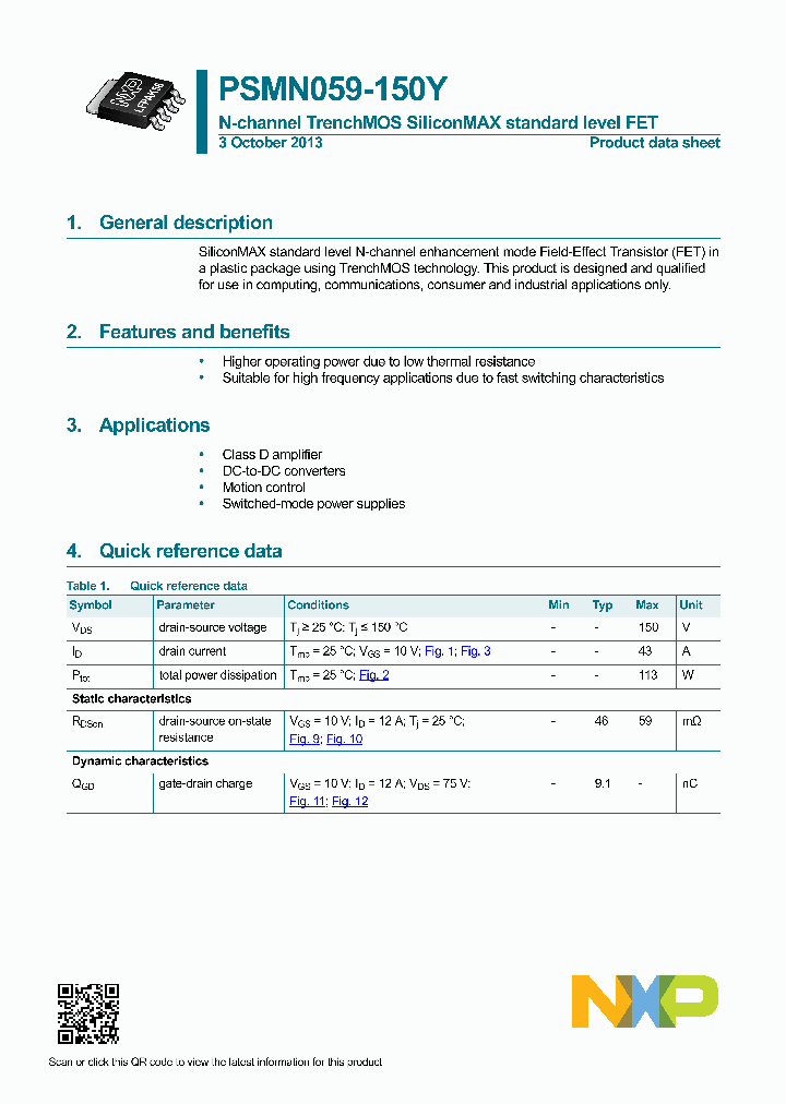 PSMN059-150Y_7759088.PDF Datasheet