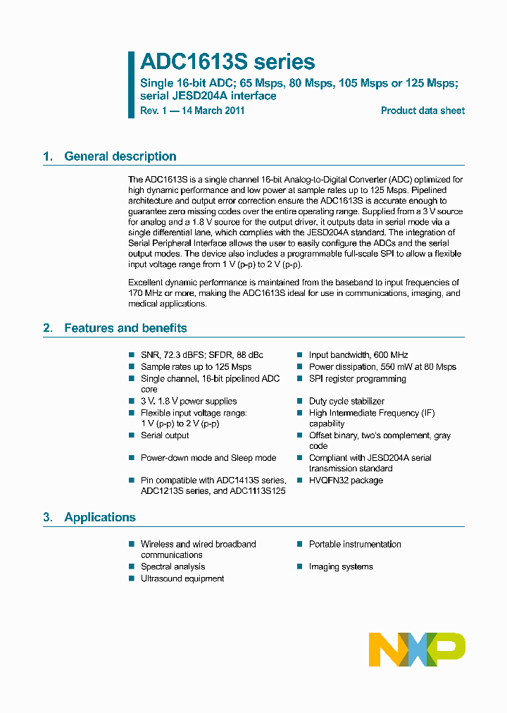ADC1613S125HNC1_7775510.PDF Datasheet