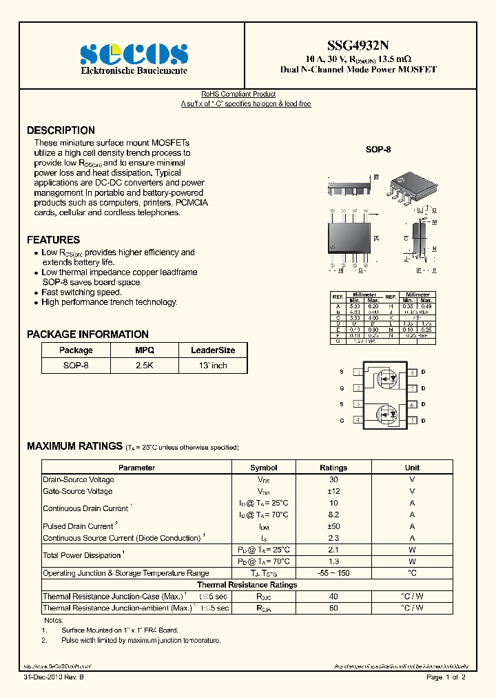SSG4932N_7843450.PDF Datasheet