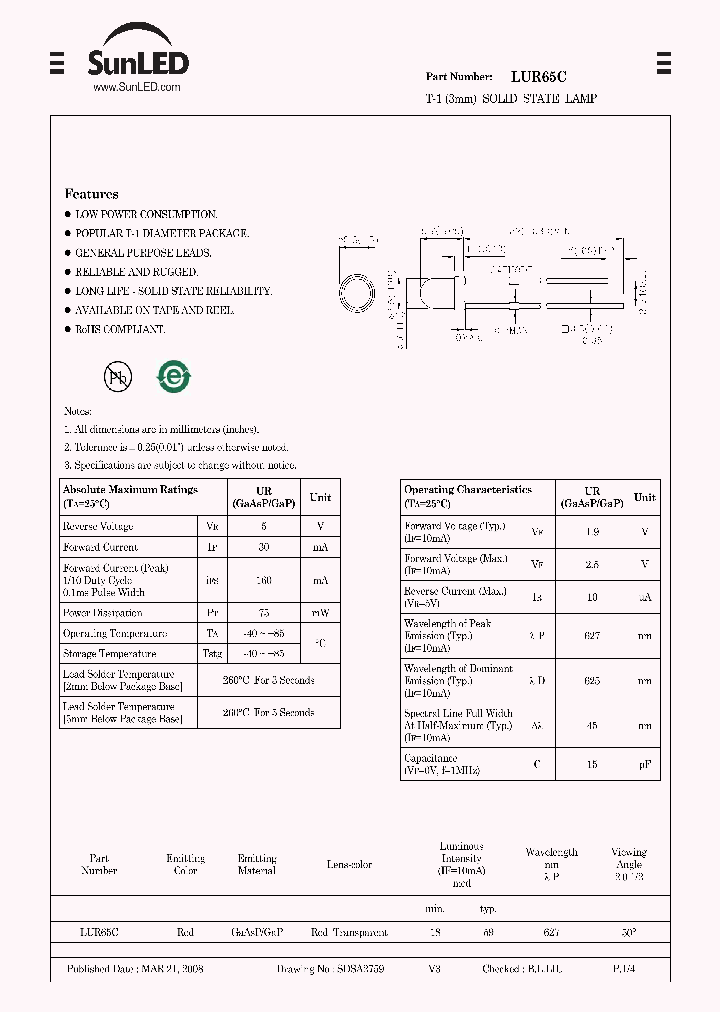 LUR65C_7844817.PDF Datasheet