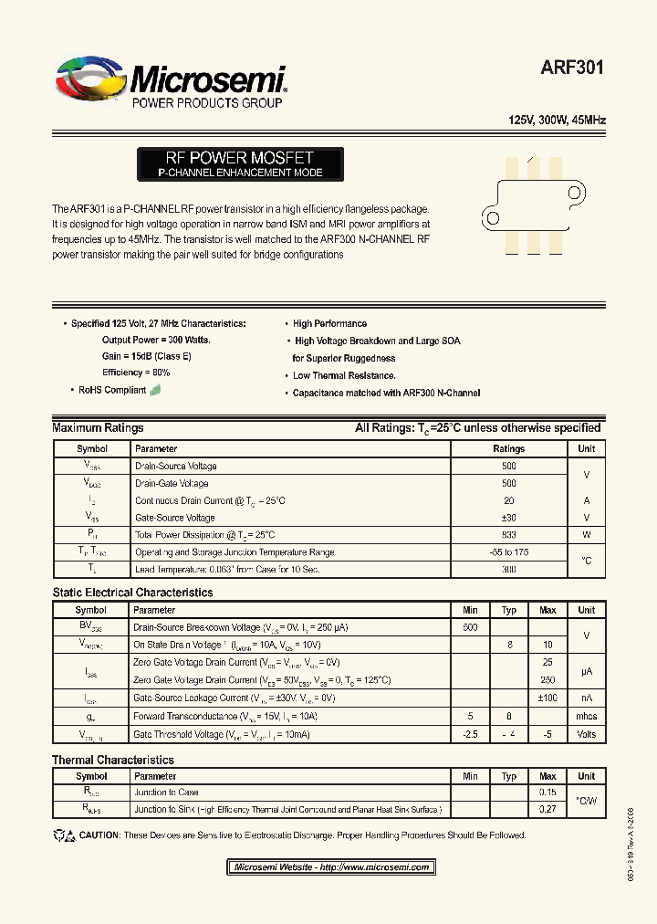 ARF301_7844456.PDF Datasheet