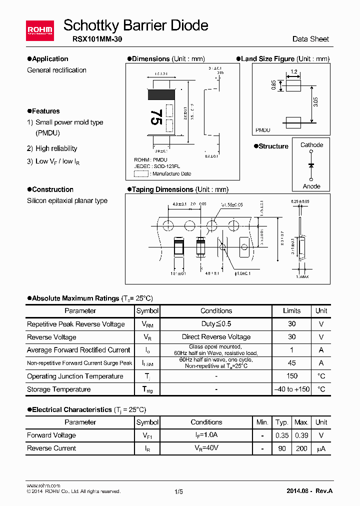 RSX101MM-30_7761640.PDF Datasheet