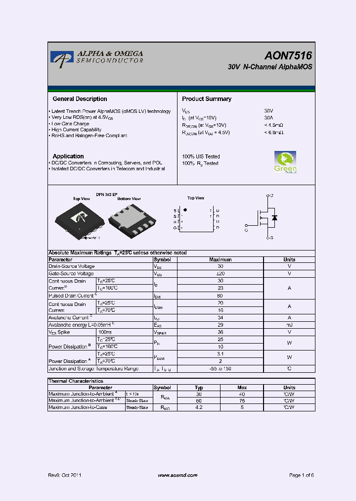 AON7516_7845782.PDF Datasheet
