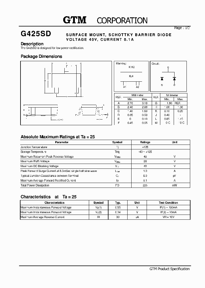 G425SD_7846853.PDF Datasheet