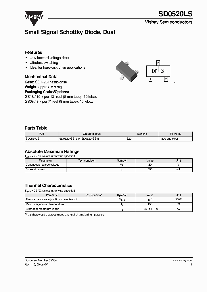 SD0520LS-GS08_7846564.PDF Datasheet