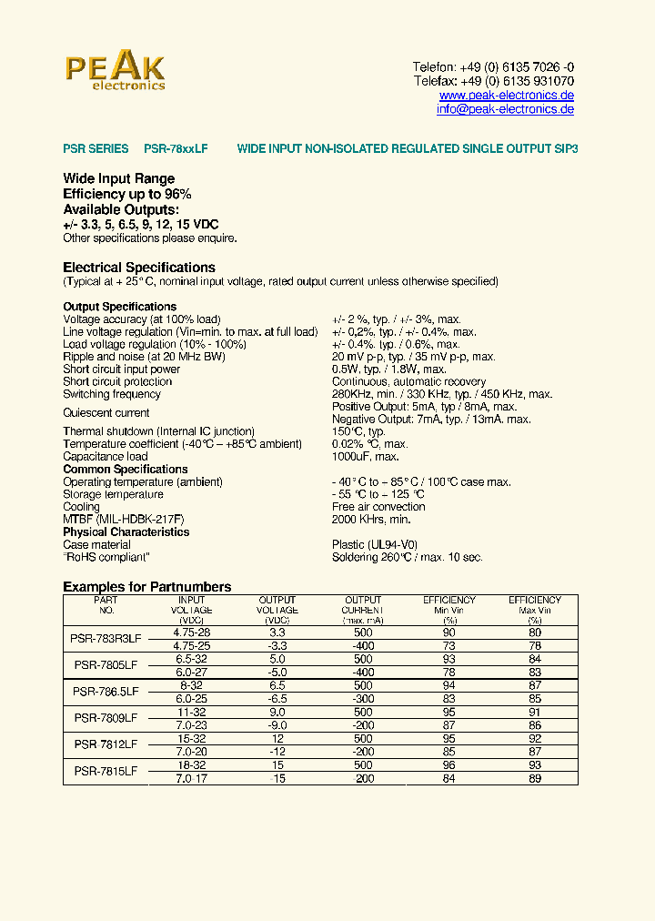 PSR-7805LF_7851037.PDF Datasheet