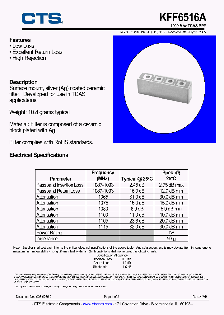 KFF6516A_7851451.PDF Datasheet