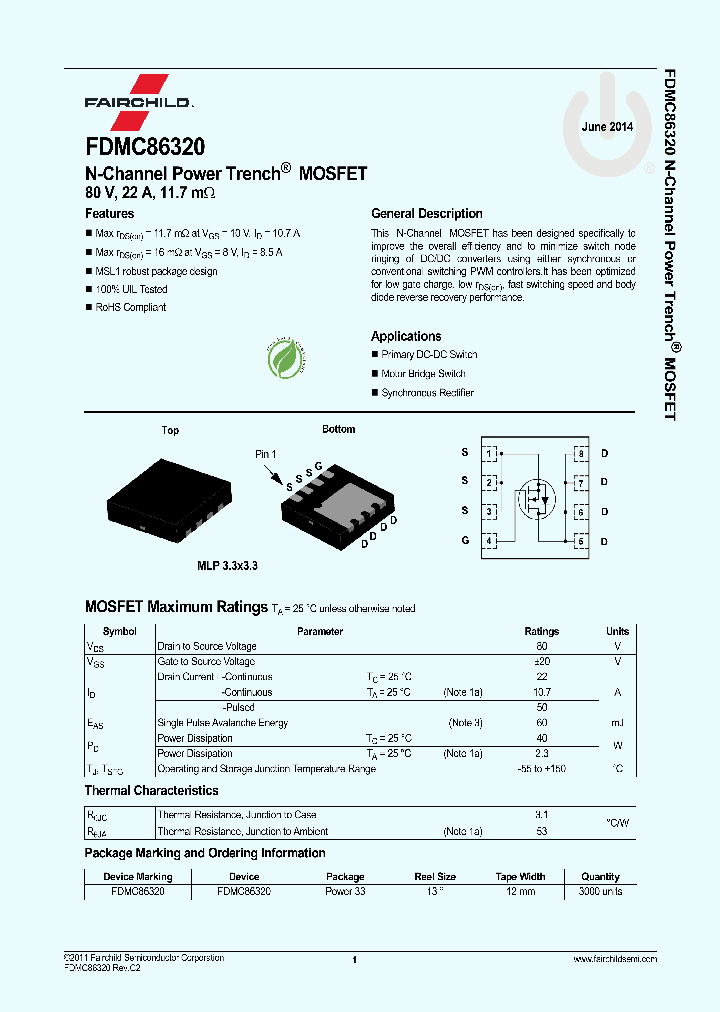 FDMC86320_7848015.PDF Datasheet