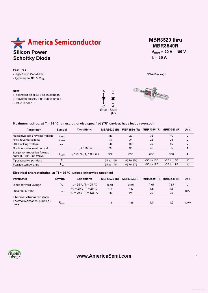 MBR3540R_7765802.PDF Datasheet