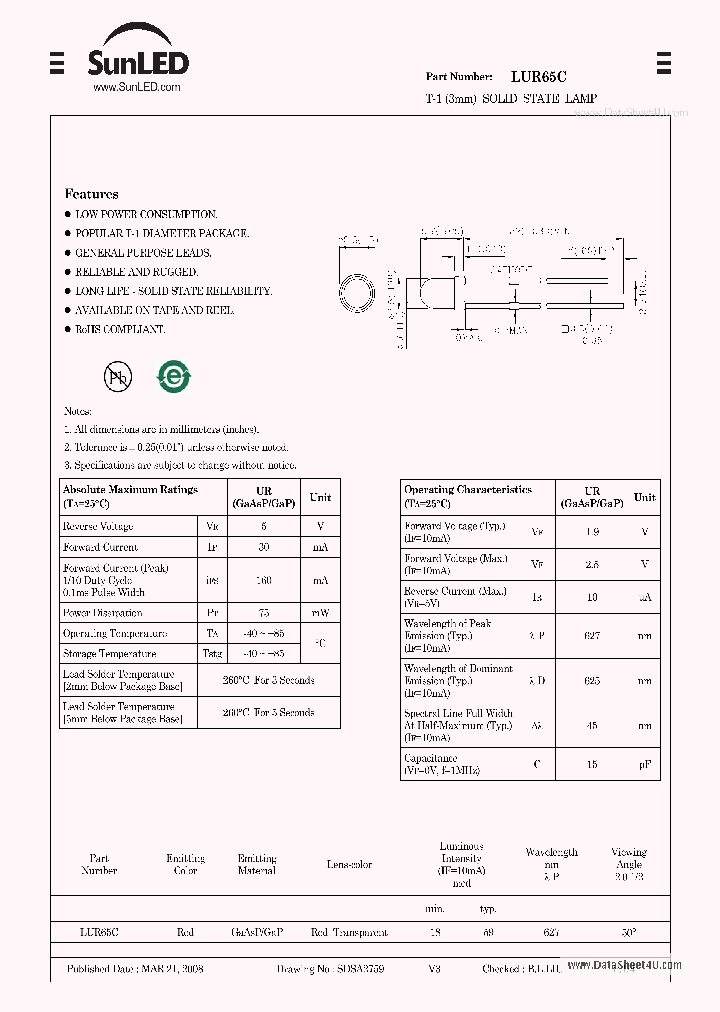 LUR65C_7763856.PDF Datasheet