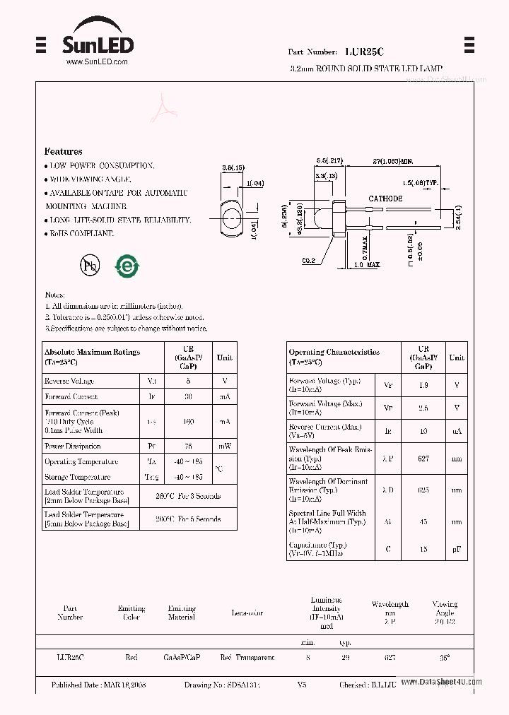 LUR25C_7764768.PDF Datasheet