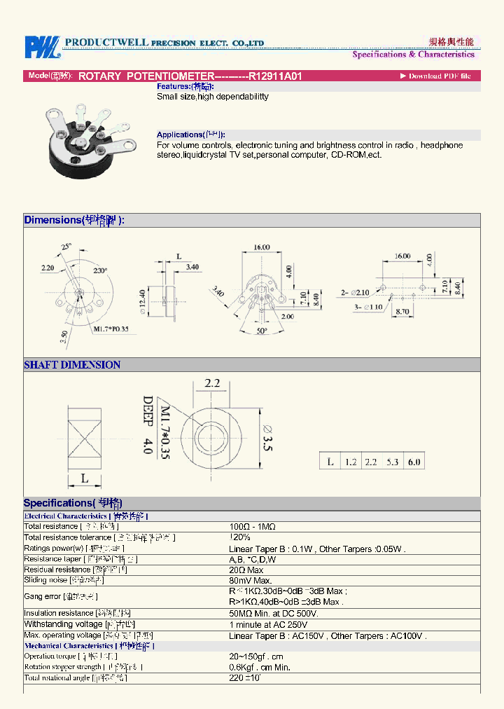 R12911A0114_7852608.PDF Datasheet