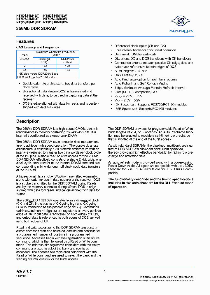 NT5DS16M16BW-6K_7799822.PDF Datasheet