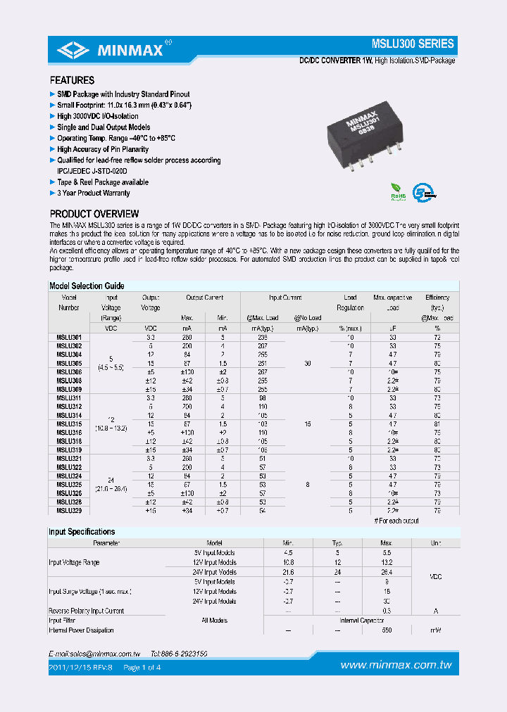 MSLU301_7854554.PDF Datasheet