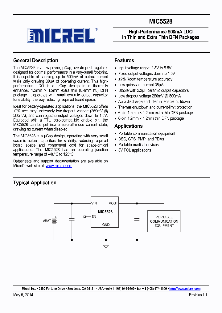 MIC5528-33YMT_7855130.PDF Datasheet