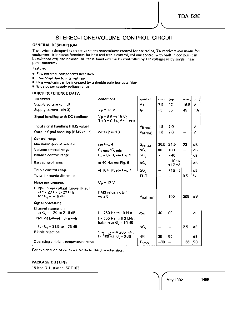 TDA1526N_7800640.PDF Datasheet