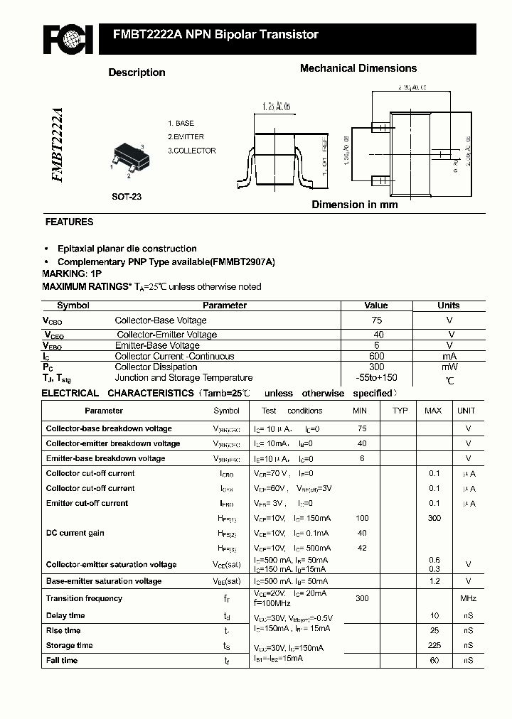 FMBT2222A_7857195.PDF Datasheet