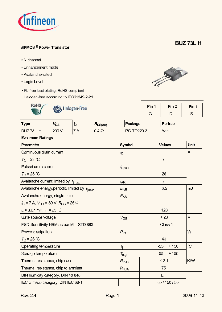 BUZ73LH_7858482.PDF Datasheet