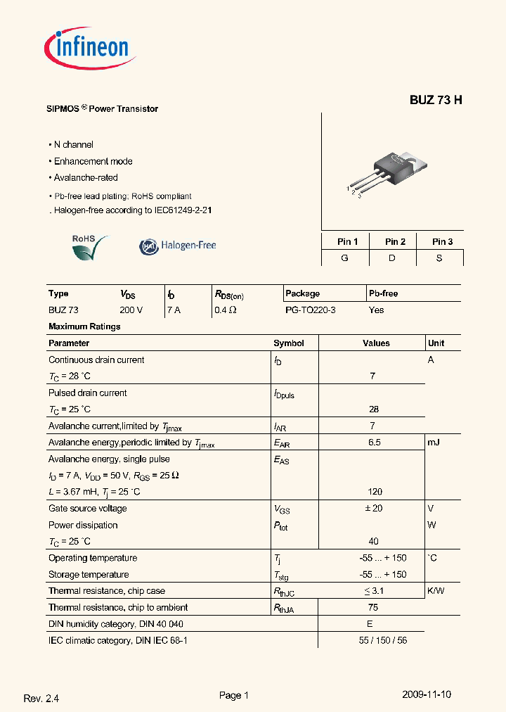 BUZ73H_7858483.PDF Datasheet