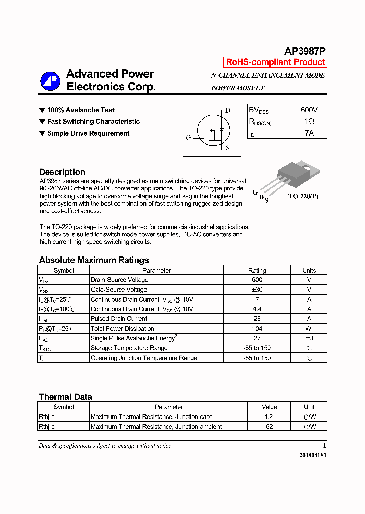 AP3987P_7860082.PDF Datasheet