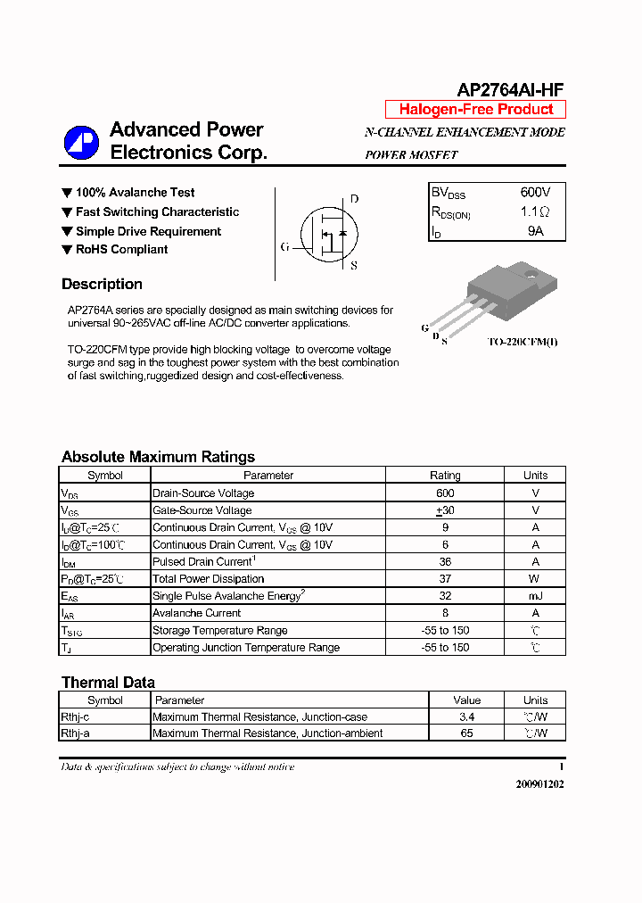AP2764AI-HF_7861062.PDF Datasheet