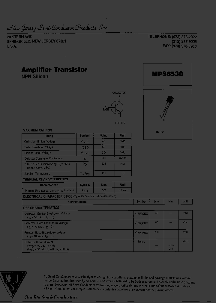 MPS6530_7858382.PDF Datasheet