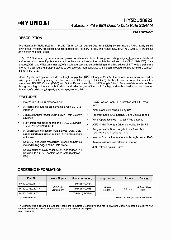 HY5DU28822LT-K_7806014.PDF Datasheet