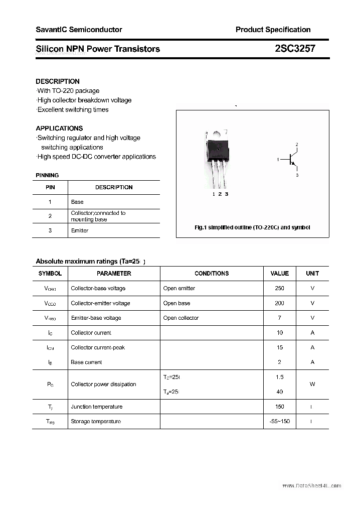 2SC3257_7770058.PDF Datasheet