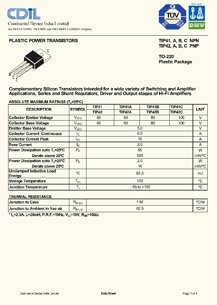 TIP41CNPN_7863544.PDF Datasheet