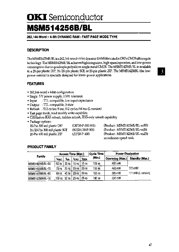 MSM514256B-60ZS_7813062.PDF Datasheet
