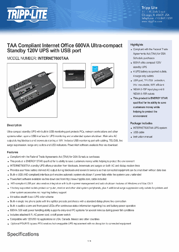 INTERNET600TAA_7863770.PDF Datasheet