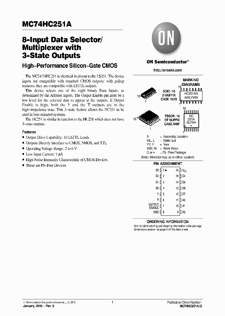 MC74HC251A_7865378.PDF Datasheet